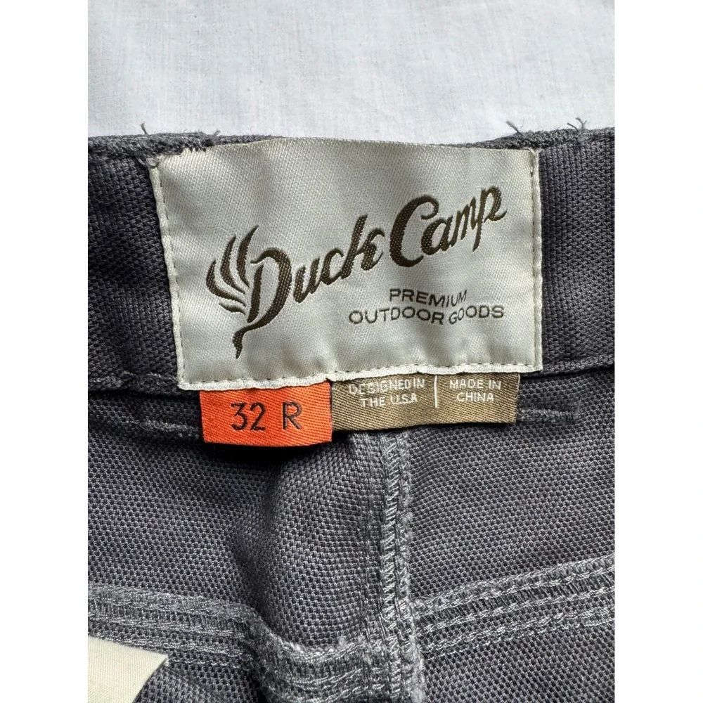 Duck Camp‎ Mens 32x31 Premium Outdoor Goods Cordura Fabric canvas Pants Gray